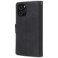 Mobigear Zipper iPhone 12 Pro Max Hülle Klapphülle Geldbörse - Schwarz