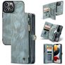 Caseme 008 iPhone 13 Pro Max Hülle Abnehmbare 2in1 Klapphülle Geldbörse - Blau