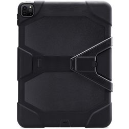 Xccess Survivor Essential iPad Pro 12.9 Zoll (2021) Hülle Kunststoff,Silikon Backcover + Ständer - Schwarz