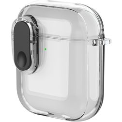 Mobigear Crystal Clip Apple AirPods 2 Hardcase Hülle - Transparent / Schwarz