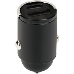 Mobiparts Car Charger Dual USB / USB-C Autoladegerät USB-C 30W - Schwarz