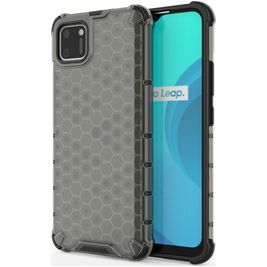 Mobigear Honeycomb Realme C11 (2020) Hülle Hardcase Backcover Stoßfest - Grau