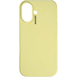 Nudient Base iPhone 16 Plus Silikon Hülle Backcover - Pale Yellow