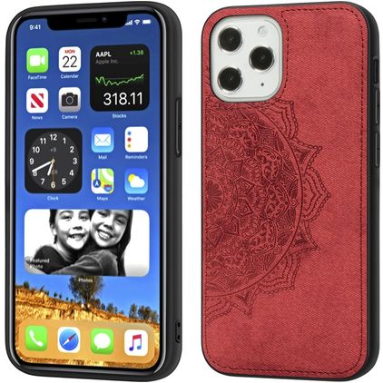 Mobigear Mandala iPhone 12 Pro Max Hardcase Backcover - Rot