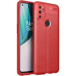 Mobigear Luxury OnePlus Nord N100 Hülle Flexibles TPU Backcover - Rot