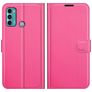 Mobigear Classic Motorola Moto G60 Hülle Klapphülle Geldbörse - Magenta