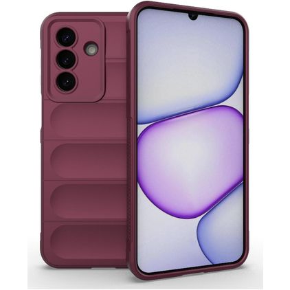 Mobigear Bumpy Samsung Galaxy A27 Hülle Flexibles TPU Backcover - Wine Red