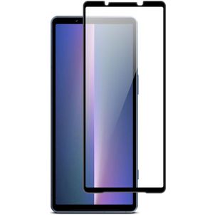 Mobigear Premium Sony Xperia 5 V Panzerglas Gehärtetes Glas Displayschutz - Hüllenfreundlich - Schwarz