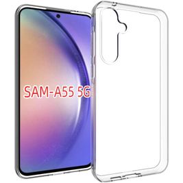 Mobigear Basics Durchsichtig Samsung Galaxy A55 Hülle Flexibles TPU Backcover - Transparent
