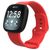 Mobigear Sport Dual Silikon Fitbit Sense Armband Drückerschließe - Rot
