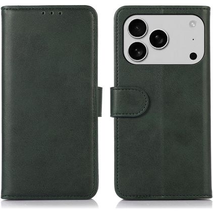 Mobigear Wallet iPhone 17 Pro Hülle Klapphülle Geldbörse - Grün