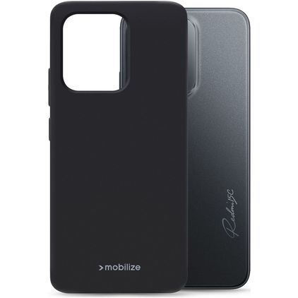 Mobilize Rubber Gelly Xiaomi Redmi 15C Hülle Flexibles TPU Backcover - Schwarz
