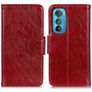 Mobigear Classy Motorola Edge 30 Hülle Klapphülle Geldbörse - Rot