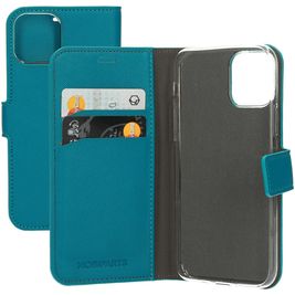 Mobiparts Saffiano Wallet iPhone 11 Pro Hülle Klapphülle Geldbörse - Türkis