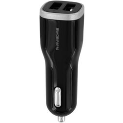 Mobiparts Dual USB Autoladegerät 5A - Schwarz