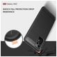 Mobigear Brushed Slim Samsung Galaxy A52s 5G Hülle Flexibles TPU Backcover - Schwarz