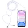 Mobigear Lanyard iPhone 11 Flexibles TPU Handykette - Transparent / Weiß