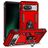 Mobigear Armor Ring Google Pixel 8a Hülle Hardcase Backcover Stoßfest mit Ringhalter - Rot