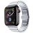 Mobigear Madrid Edelstahl Apple Watch Armband Faltschließe - 42/41/40/38 mm - Silber