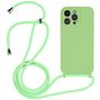 Mobigear Lanyard iPhone 14 Pro Max Silikon Handykette - Grün
