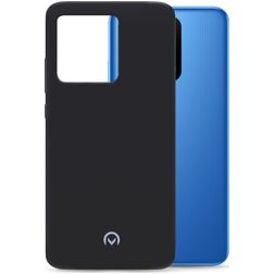 Mobilize Rubber Gelly Xiaomi Redmi 10A Hülle Flexibles TPU Backcover - Matt Black