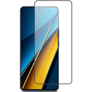 Mobigear Premium POCO X6 Panzerglas Gehärtetes Glas Displayschutz - Hüllenfreundlich - Schwarz