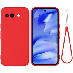 Mobigear Rubber Touch Google Pixel 10a Silikon Hülle Backcover - Rot