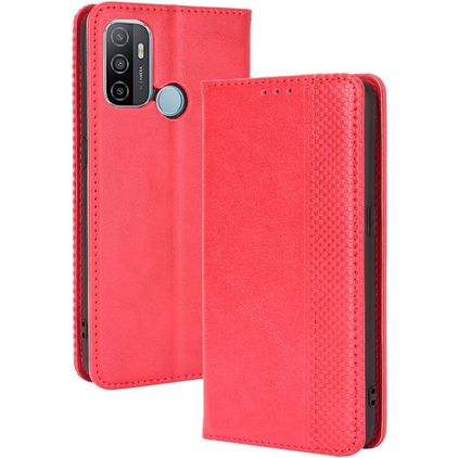 Mobigear Sensation OPPO A53s Hülle Klapphülle Geldbörse - Rot