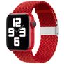 Mobigear Braided Nylon Apple Watch Armband Klappschließe - 49/46/45/44 mm - Rot