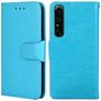 Mobigear Wallet Sony Xperia 1 IV Hülle Klapphülle Geldbörse - Blau