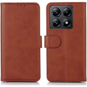 Mobigear Wallet Xiaomi 14T Hülle Klapphülle Geldbörse - Braun
