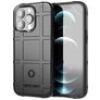 Mobigear Rugged Shield iPhone 13 Pro Max Hülle Flexibles TPU Backcover Stoßfest - Schwarz