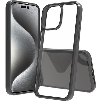 Mobigear Crystal iPhone 16 Pro Max Hardcase Backcover - Schwarz