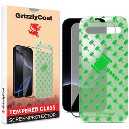 GrizzlyCoat Easy Align iPhone 17 Pro Max Panzerglas Gehärtetes Glas Displayschutz - Hüllenfreundlich + Applikator