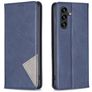 Mobigear Rhombus Slim Samsung Galaxy S25 FE Hülle Klapphülle - Blau