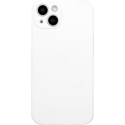 Mobigear Colors iPhone 15 Plus Hülle Flexibles TPU Backcover - Weiß