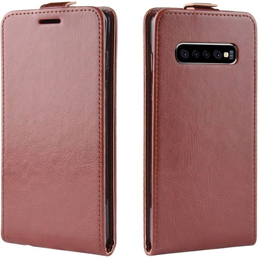 Mobigear Samsung Galaxy S10 Plus Hülle Flipcase - Braun
