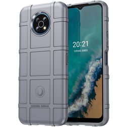 Mobigear Rugged Shield Nokia G50 Hülle Flexibles TPU Backcover Stoßfest - Grau