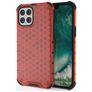 Mobigear Honeycomb iPhone 12 Pro Max Hardcase Backcover Shockproof - Rot
