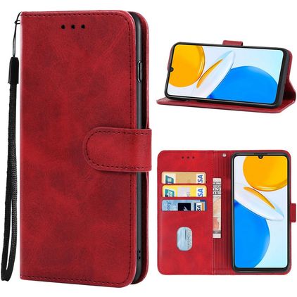Mobigear Wallet HONOR X7 Hülle Klapphülle Geldbörse - Rot