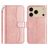 Mobigear S Line iPhone 17 Pro Hülle Klapphülle Geldbörse - Roségold