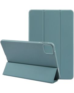 Mobigear Tri-Fold Gel iPad Air 11 Zoll (2025) Hülle TPU,Kunstleder Klapphülle - Grün