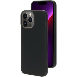 Mobiparts iPhone 13 Pro Max Silikon Hülle Backcover - Schwarz