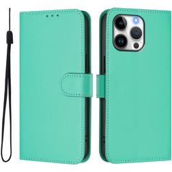 Mobigear Urban Wallet iPhone 16 Pro Max Hülle Klapphülle Geldbörse - Grün