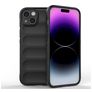 Mobigear Bumpy iPhone 15 Plus Hülle Flexibles TPU Backcover - Schwarz
