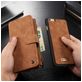 Caseme 007 iPhone 6s Hülle Abnehmbare 2in1 Klapphülle Geldbörse - Braun