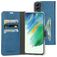 Mobiparts Classic Wallet Samsung Galaxy S21 FE Hülle Klapphülle Geldbörse - Steel Blue
