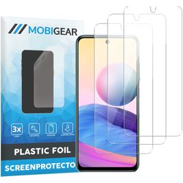 Mobigear Xiaomi Redmi Note 10 5G Displayschutz Schutzfolie - Hüllenfreundlich (3er Pack)