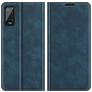 Mobigear Retro Slim Wiko Power U20 Hülle Klapphülle Geldbörse - Blau