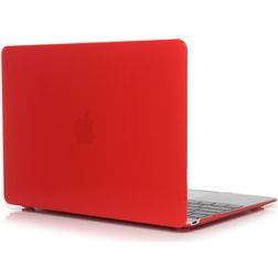 Mobigear Glossy MacBook 12 Zoll (2015-2017) Hardcase Hülle MacBook Case - Rot - Model A1534